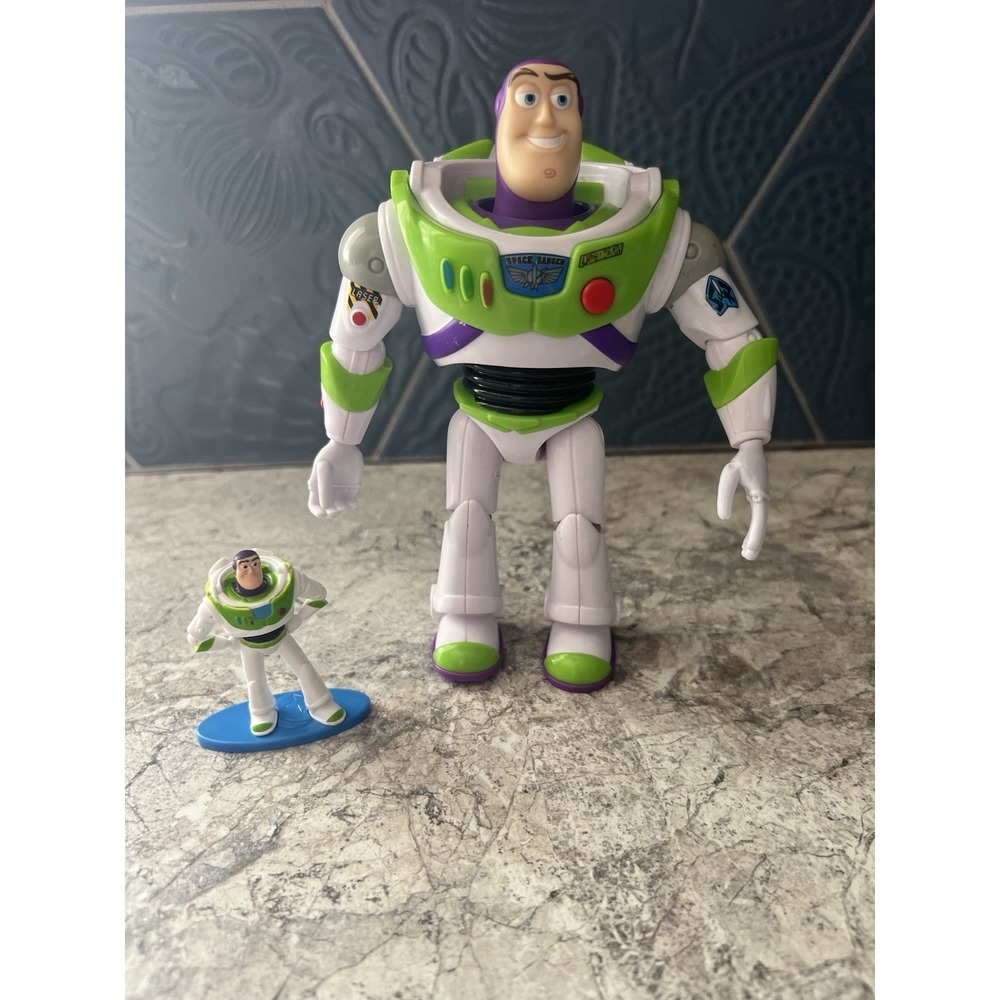 Disney Pixar Toy Story Buzz Lightyear Talking Figure Lot w/ Mini Buzz Figure